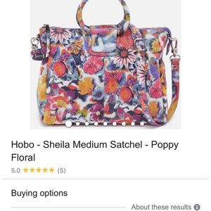 HOBO Red and Pink Satchel Bag